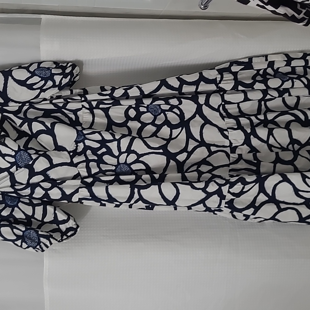 I.N.C. Maxi Dress Blue and White